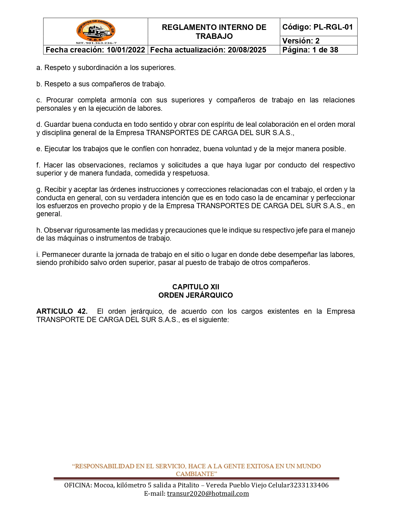 Reglamento Interno 15