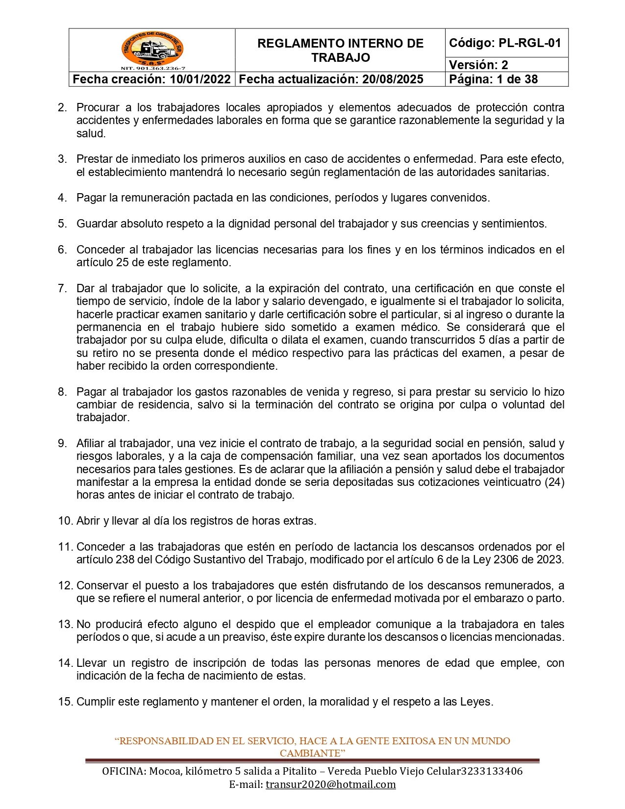 Reglamento Interno 21