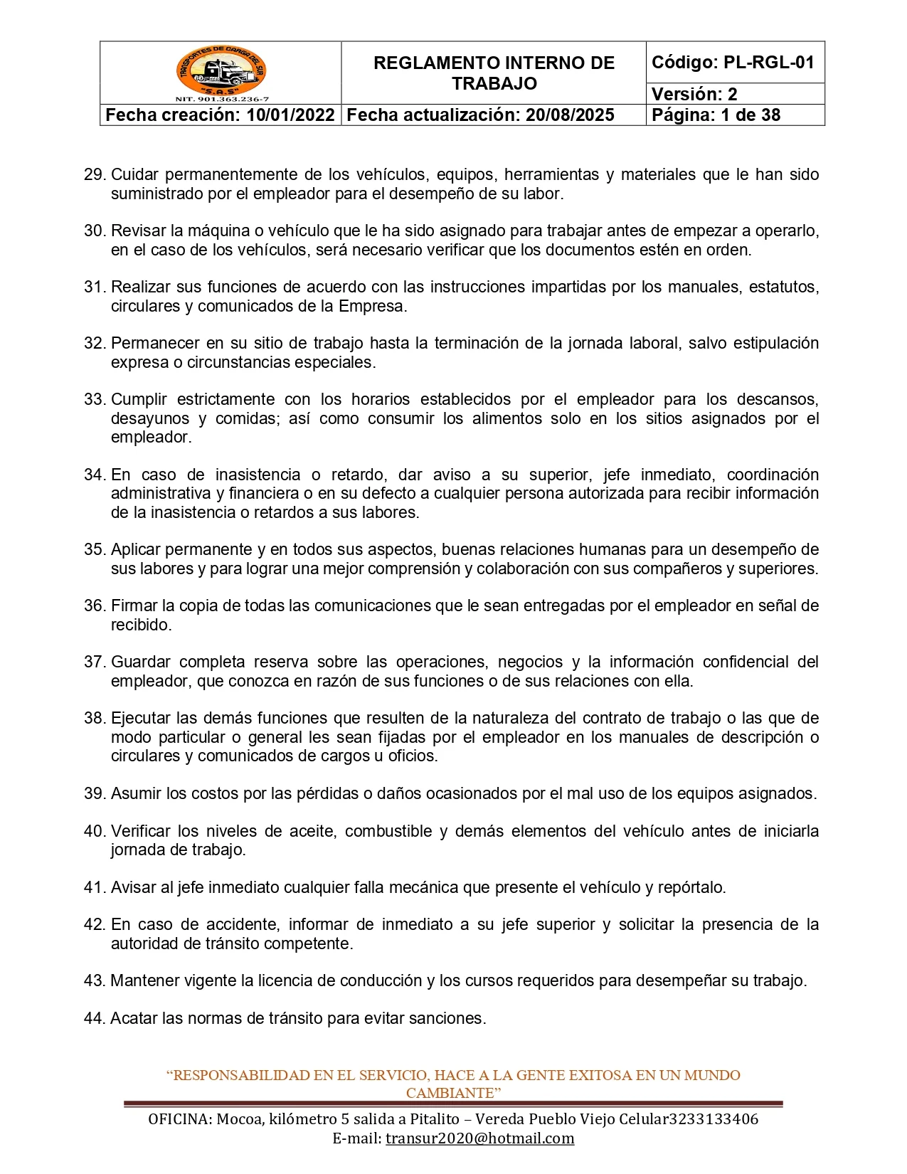 Reglamento Interno 24