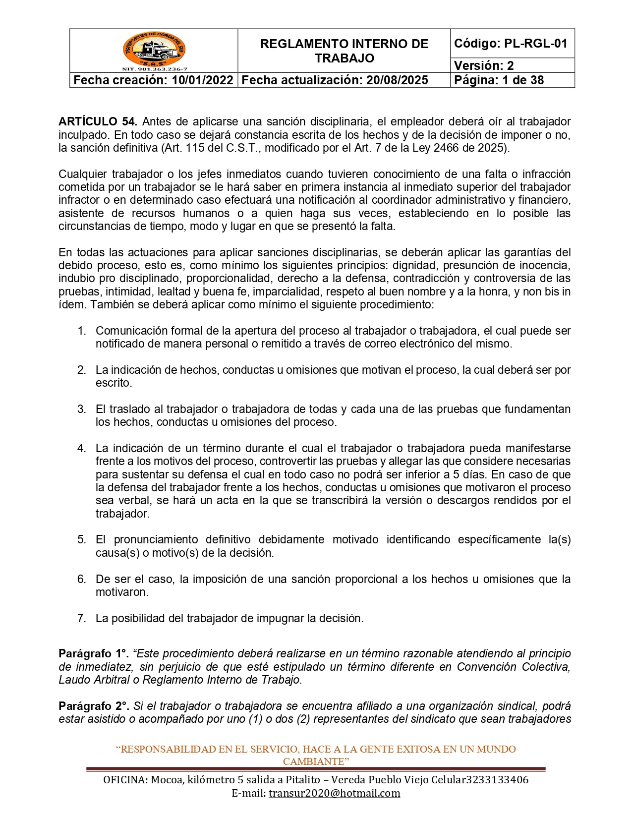 Reglamento Interno 37